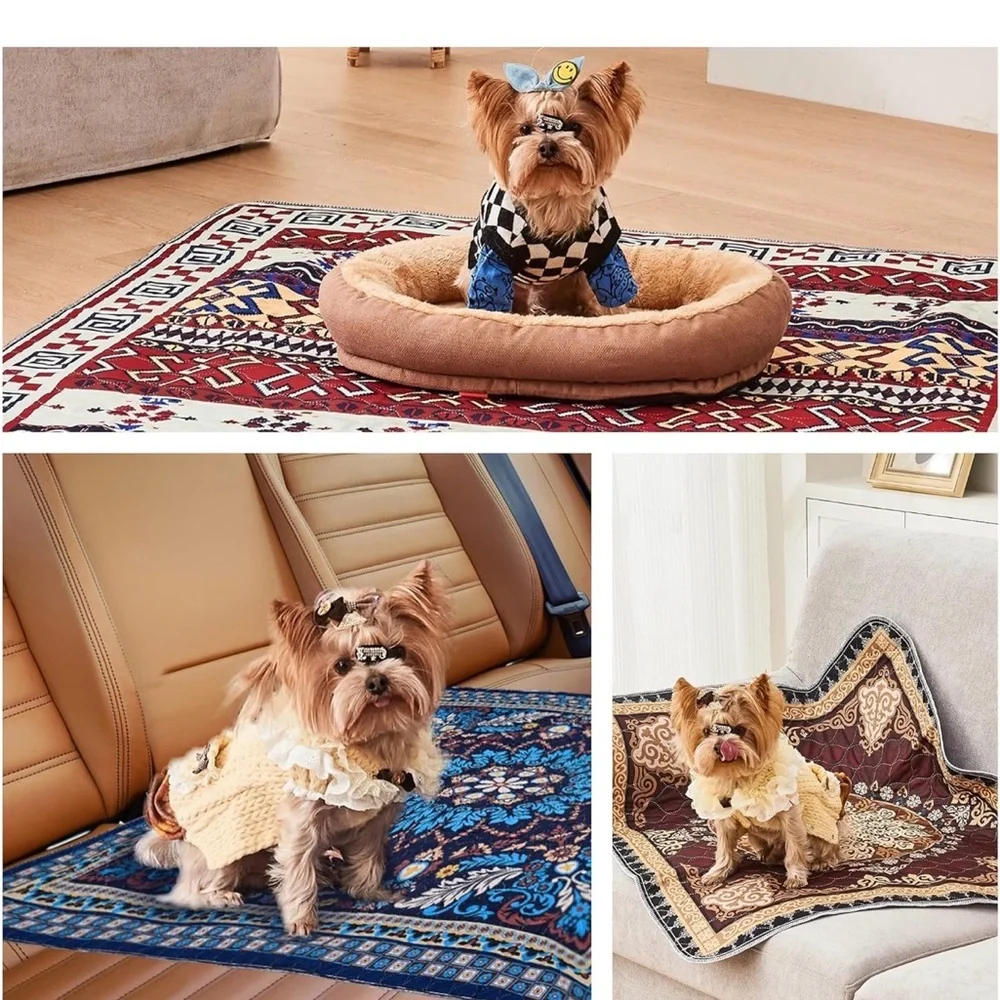 Geometric Pattern Washable Training Pee Pads - 2 Pack